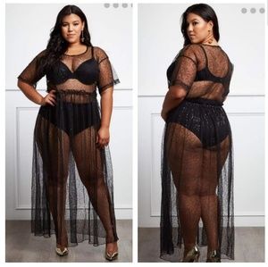 Sheer Mesh Maxi Dress